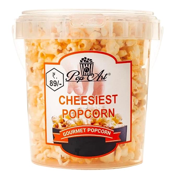 Popart Cheesiest Popcorn | Ready to Eat | Cheesiest Snack | Gourmet Popcorn|Non-GMO | Cheese Flavoured | 60 Grams