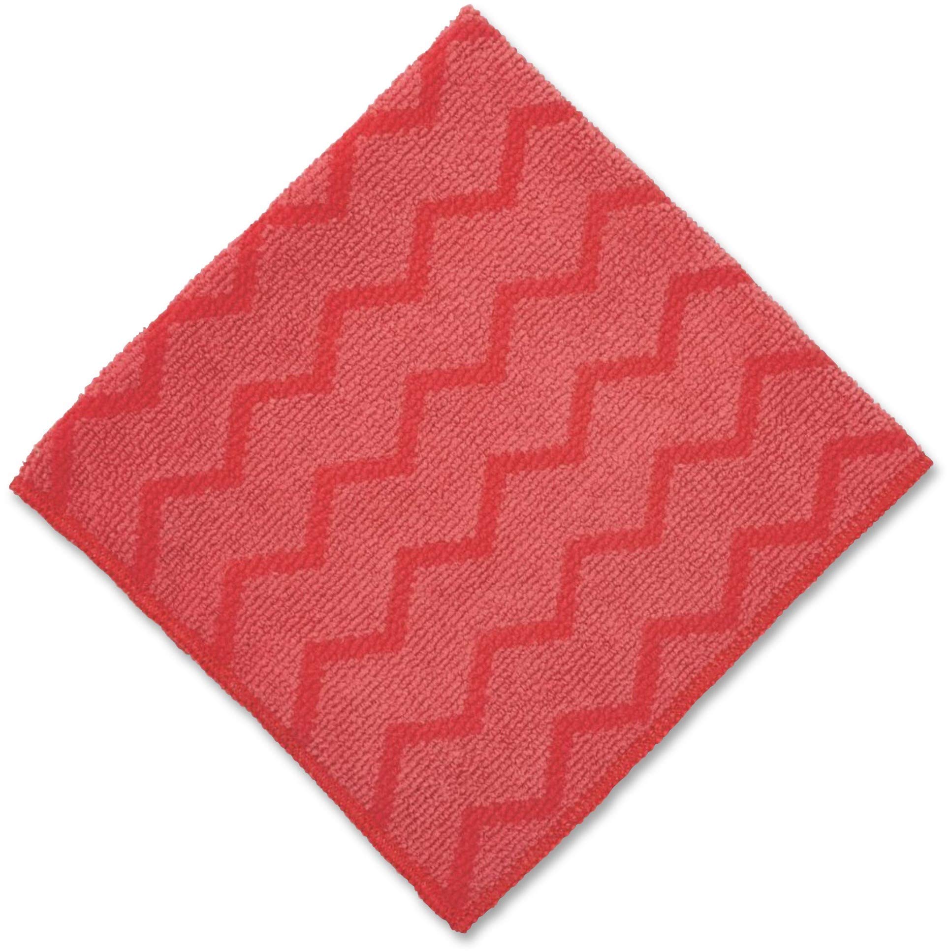 Rubbermaid Commercial FGQ62000RD00 Hygen - Paño de microfibra para uso general, color rojo