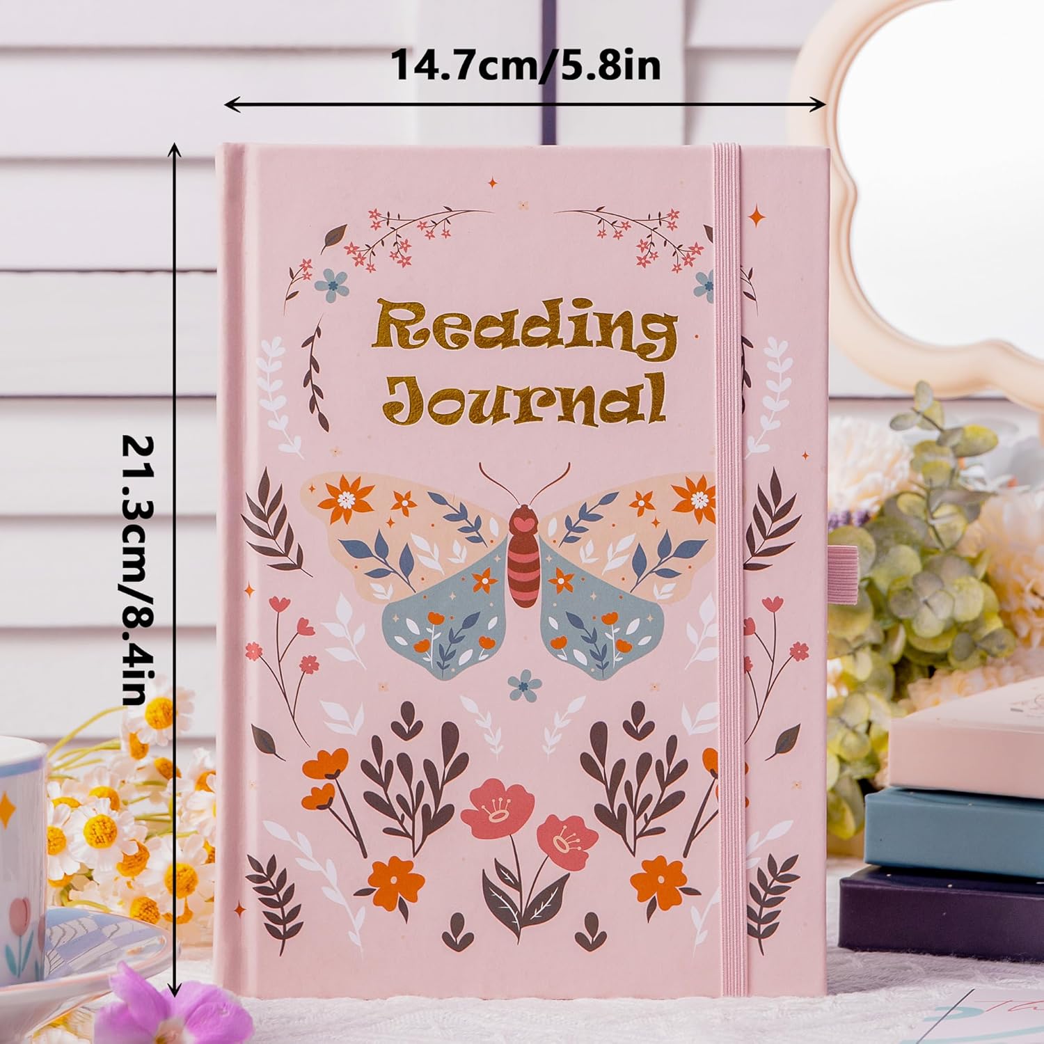TIEFOSSI Reading Journal for Book Lovers, Track Your Reading Progress, 85 Book Reviews, Stage Reading Record, Hardcover A5 Journal Reading Planner, Gifts for Readers - Image 2