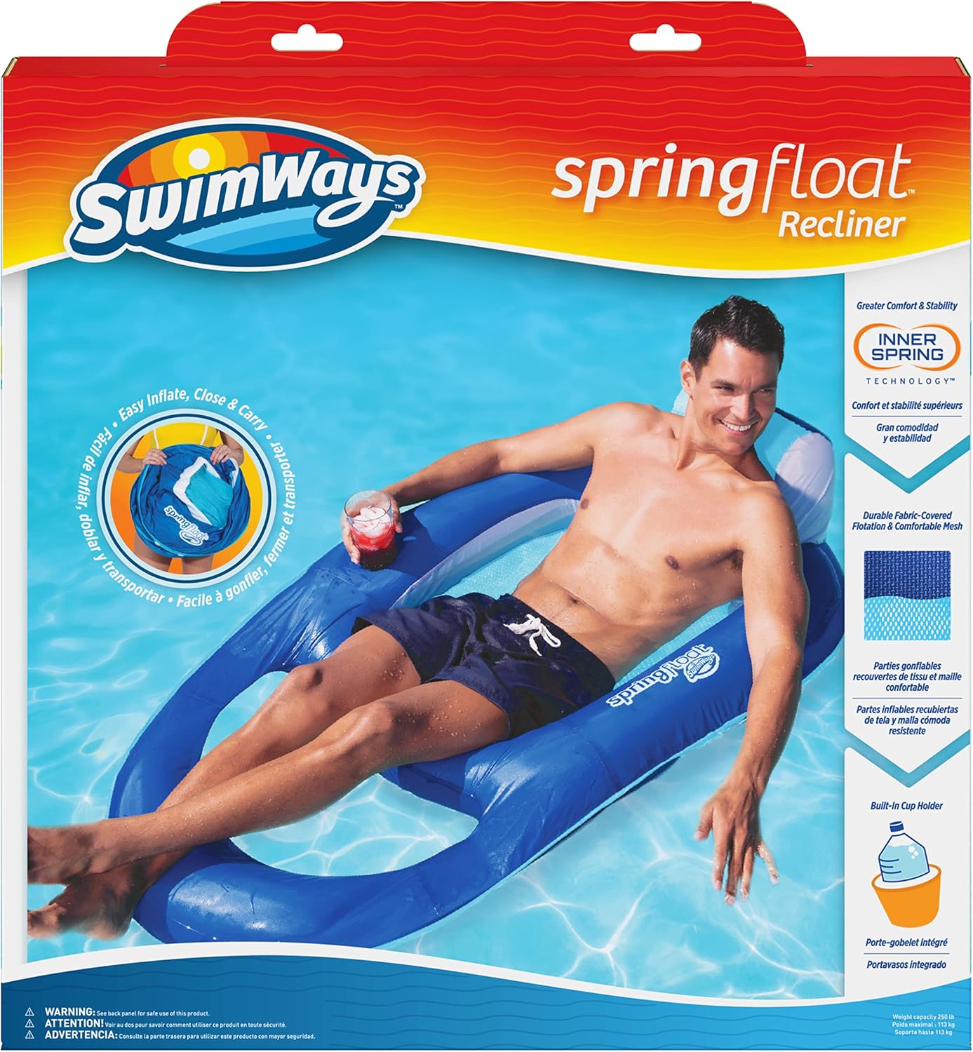 SwimWays Spring Float Recliner 6060700 