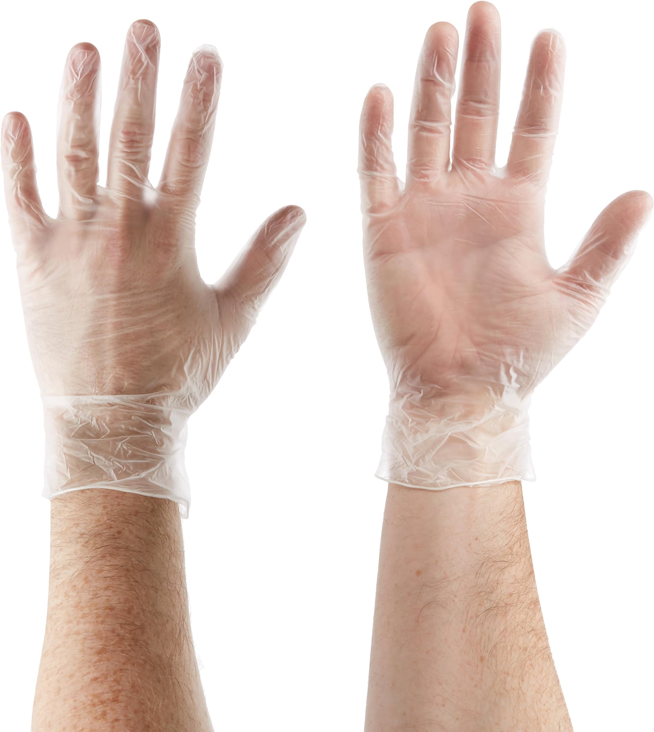 SafeTouch 50000010 Powder Free Clear Vinyl Gloves, Size S (Pack of 100 Units)
