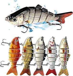 Premium Fishing Lures Set - Durable, Realistic Design for Freshwater & Saltwater - Enhanced Catch Rate, 5Pcs