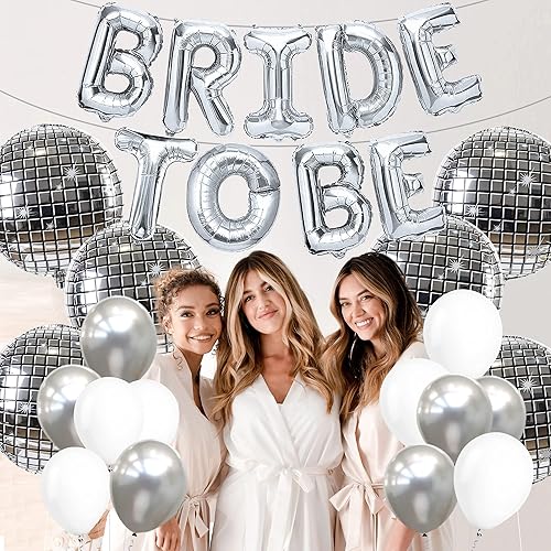 Globos grandes de discoteca para decoración de fiesta de discoteca de los años 70, paquete de 6, globos de Mylar con acabado de espejo para