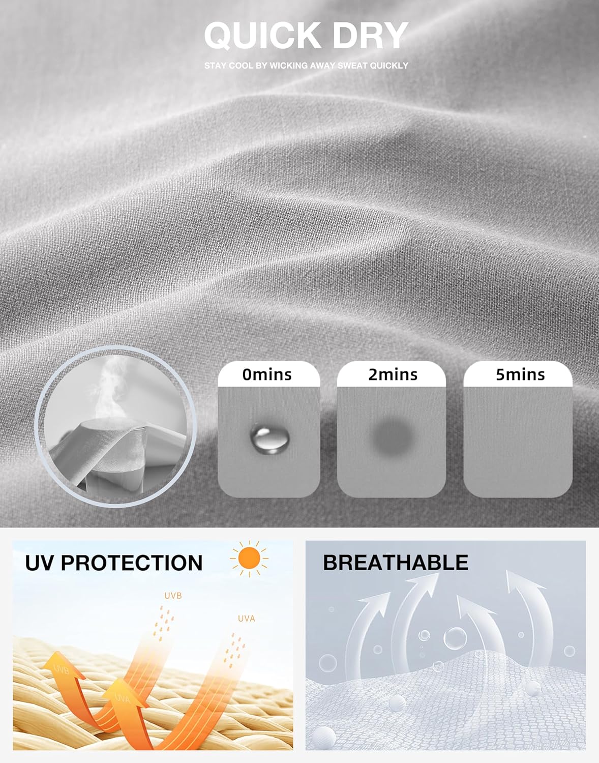 G Gradual Women's 7" Hiking Cargo Shorts Quick Dry Lightweight Golf Outdoor Work Summer Travel Shorts with Pockets - Image 4