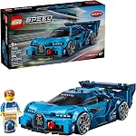 LEGO Speed Champions Bugatti Vision Gran Turismo Hyper Sports Car Building Toy for Kids & Gamers - Building Set W/Bugatti Driver Minifigure for Boys & Girls, Ages 9+ - Gift Idea for Birthdays - 77253