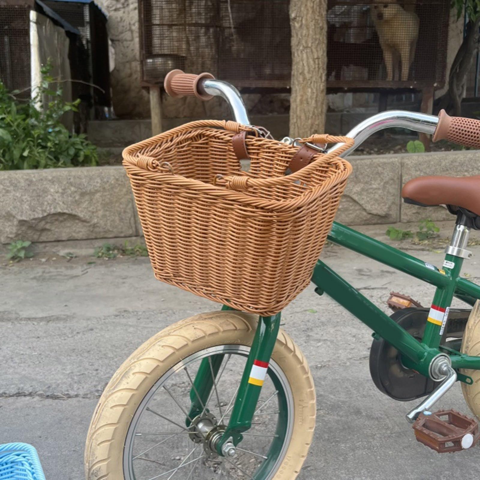 Amazon | 取り外し可能な子供用自転車バスケット カラフルな自転車