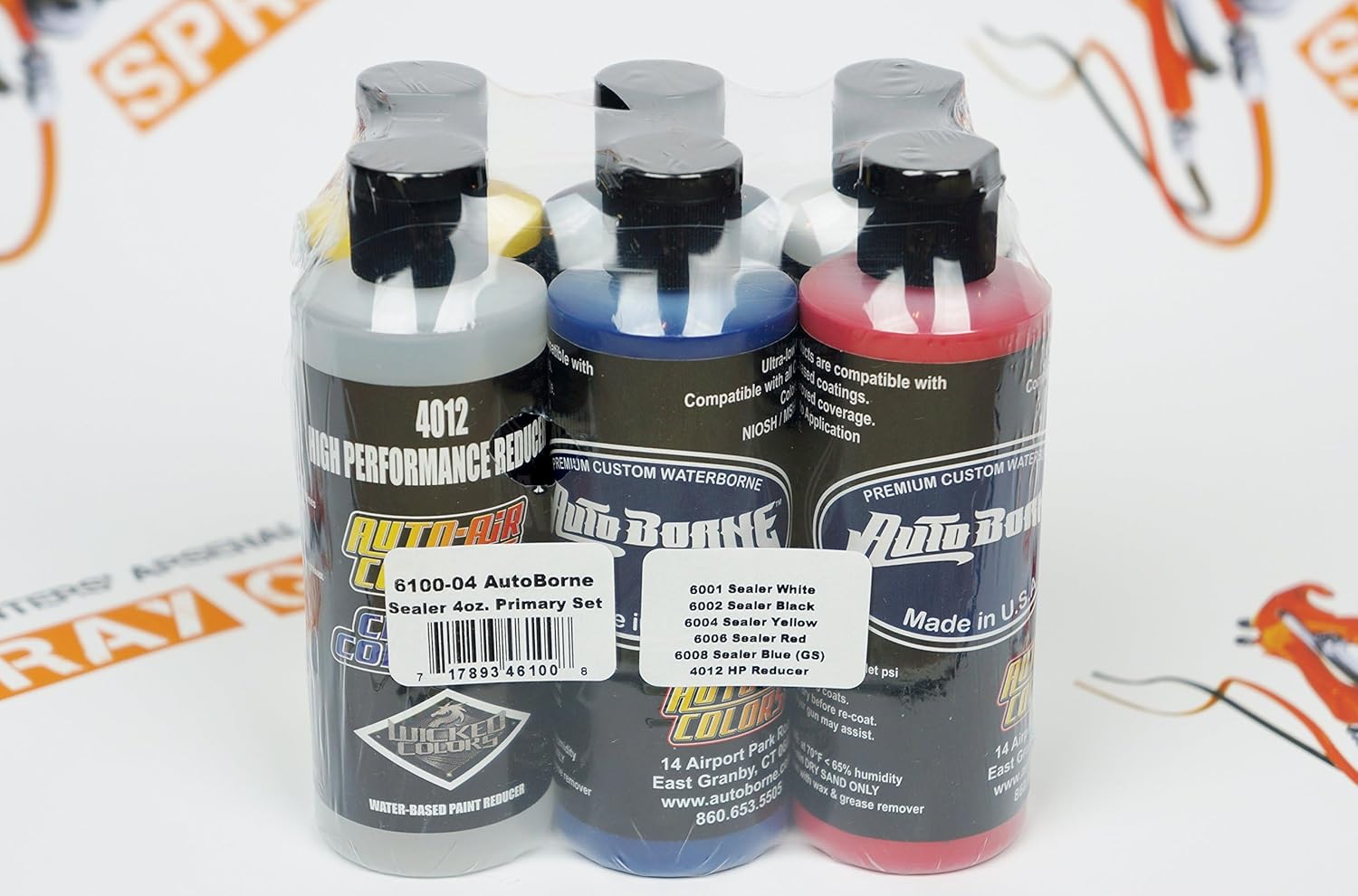 Createx Auto Air colors AutoBorne Primary Sealer Set 4oz