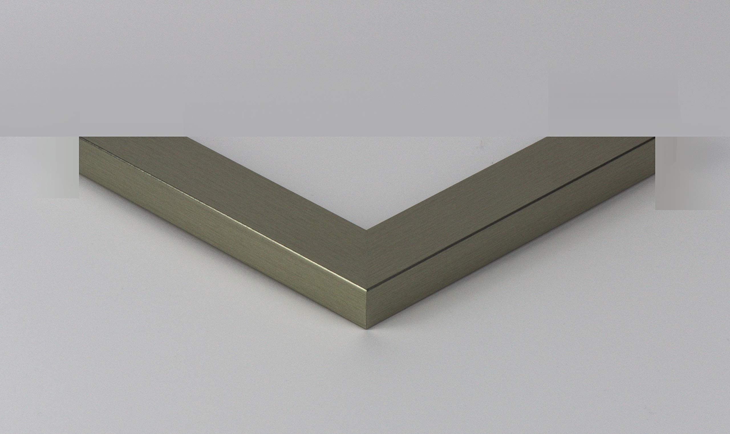 Home Decoration Misano - Cornice Quadrata in MDF, 44 x 56 cm, MDF, Champagne, Verglasung: Acrylglas Antireflex 1 mm