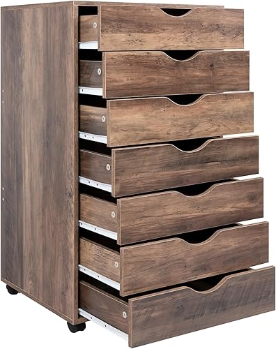 Miniatura 5 de Naomi Home Archivadores de oficina de madera para oficina en casa, archivador de madera, gabinete de archivos móvil, gabinete de almacenamiento