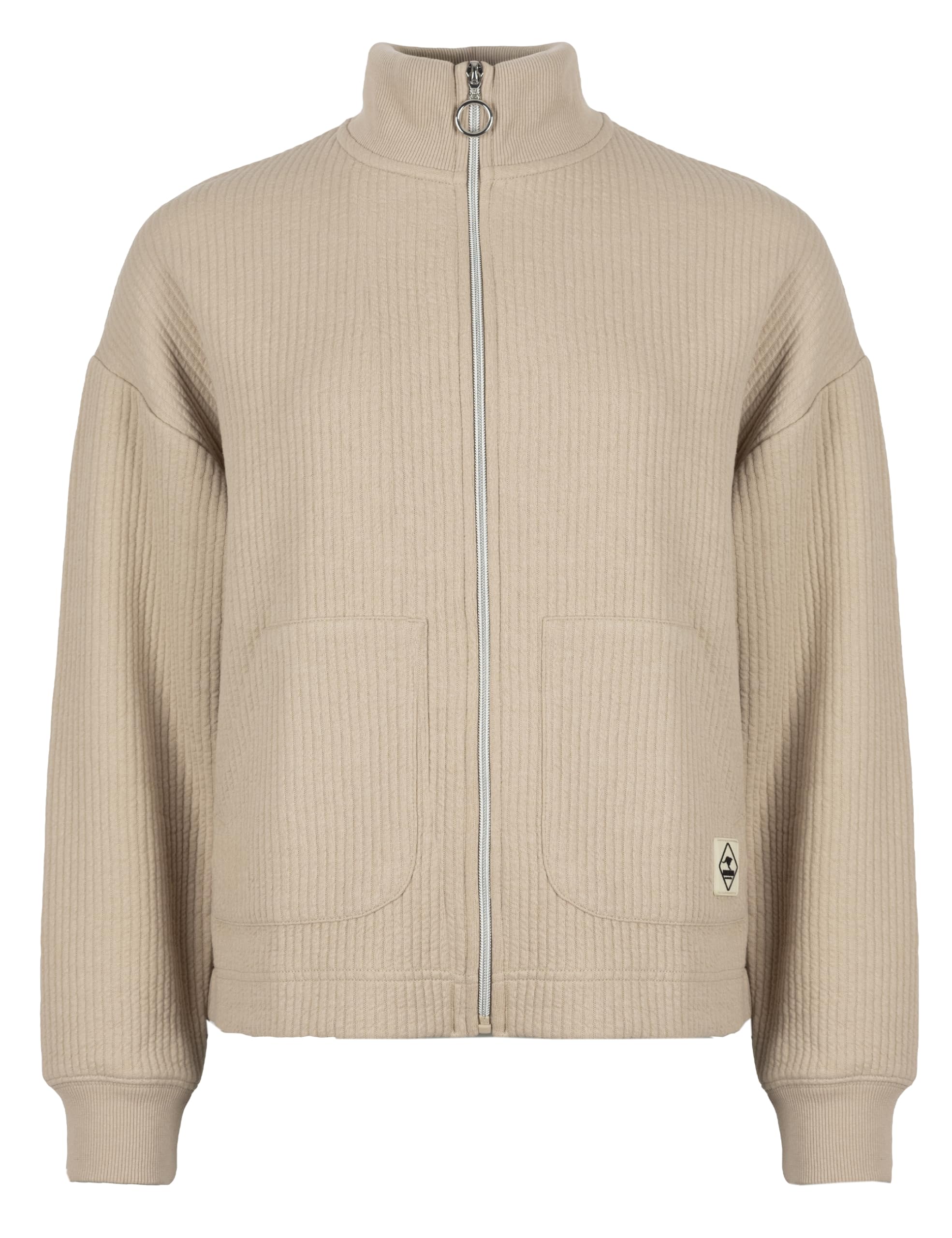ROADSIGN australia Damen Sweatjacke mit wellenartiger Struktur für Moderne Casual-Outfits