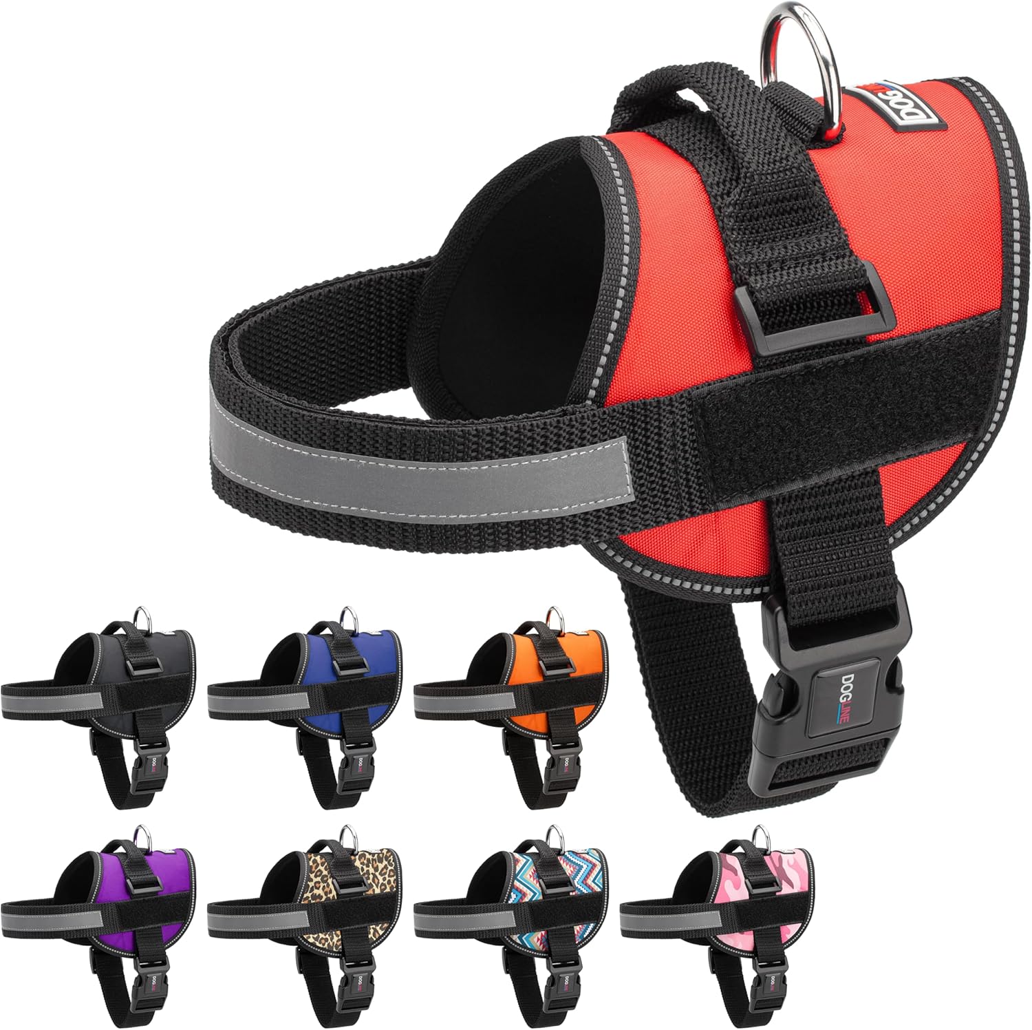 Dogline Dog Harness, Reflective NoPull Adjustable Vest