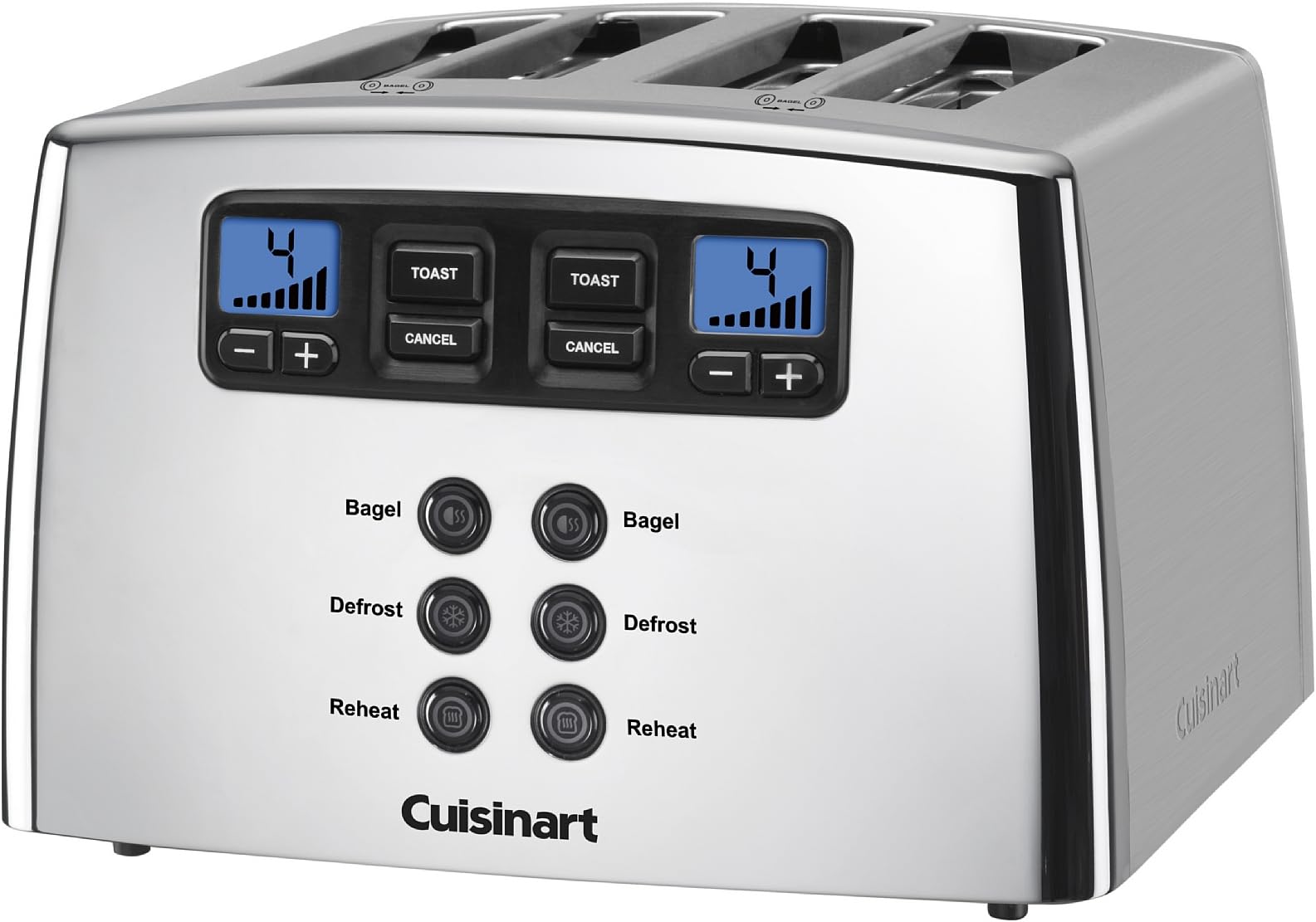 Cuisinart CPT-440CH Touch to Toast Leverless 4-Slice Toaster, Polished Chrome
