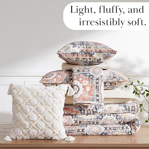 Miniatura 8 de Southshore Fine Living, Inc. Juego de edredón tamaño matrimonial o Queen, 7 piezas con 2 fundas de almohada, 2 fundas de almohada europeas, almohada