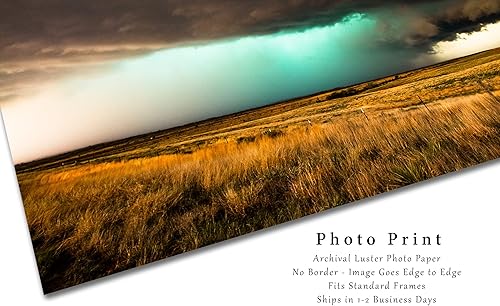 Miniatura 2 de Storm Photography Print (Not Framed) Picture of Supercell Thunderstorm Over Open Prairie on Spring Day in Texas Weather Wall Art Nature Decor (8" x