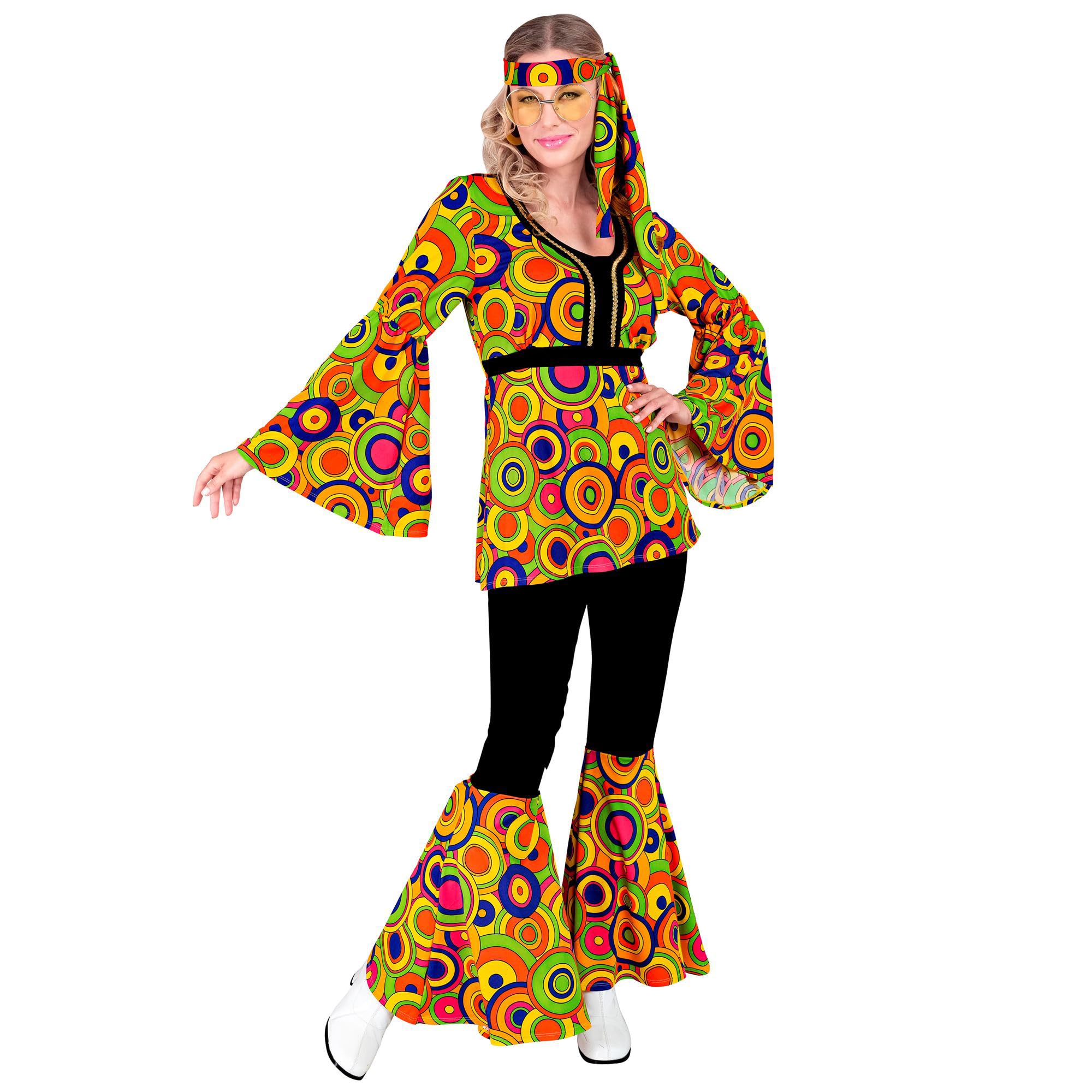 WIDMANN - 70s Groovy Style, Disco Fever, Dancing Queen, Hippie, Strike Move Costume