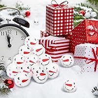 Vista 4 de Sumind - Juego de 36 bolas divertidas para peleas de bolas de nieve con bolsa, primera bola de copos de nieve, bolas rellenas suaves falsas