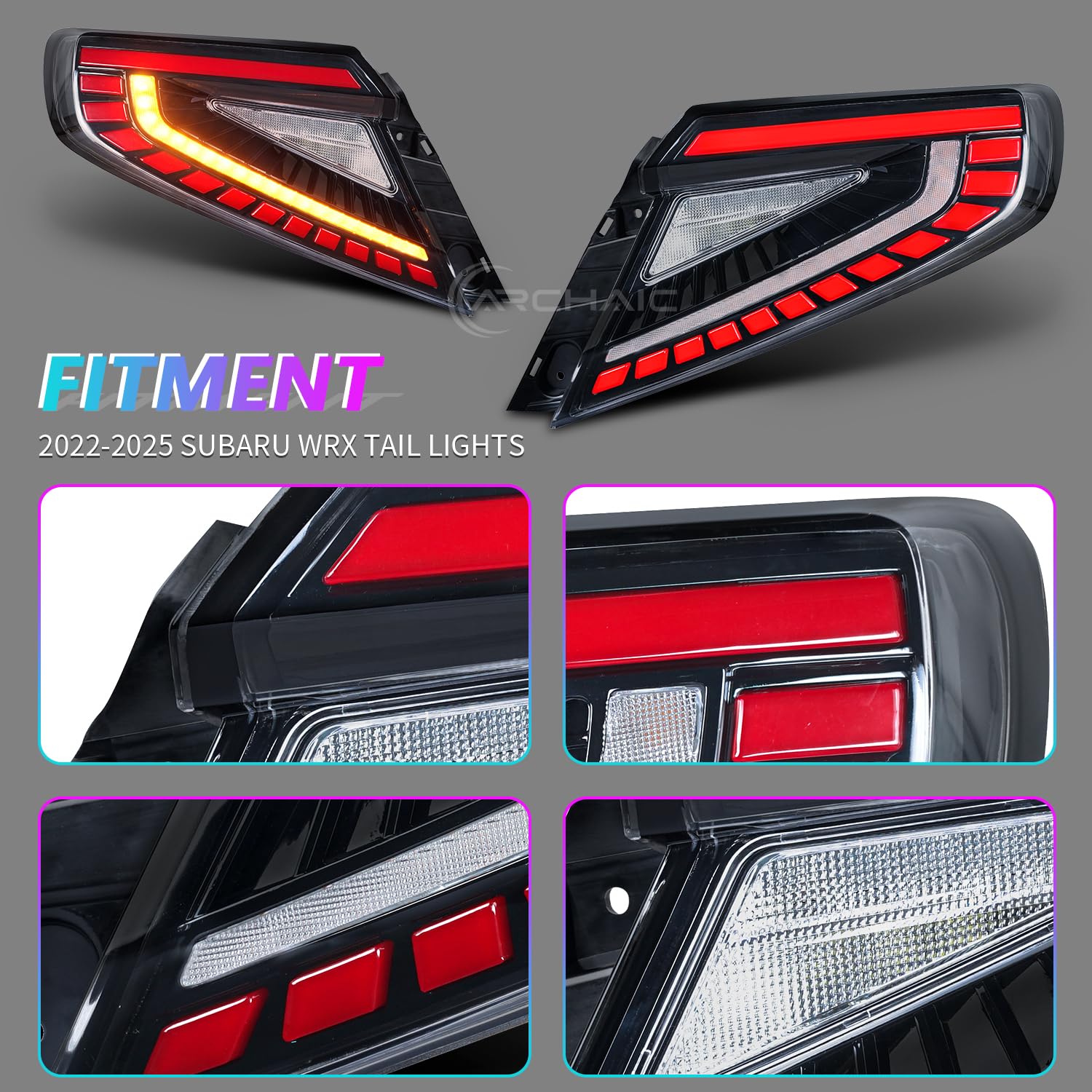 WRX SPORTS TAIL LAMP HAYABUSA サンライズレッド リベラル WRX VA テールランプHAYABUSA サンライズレッド