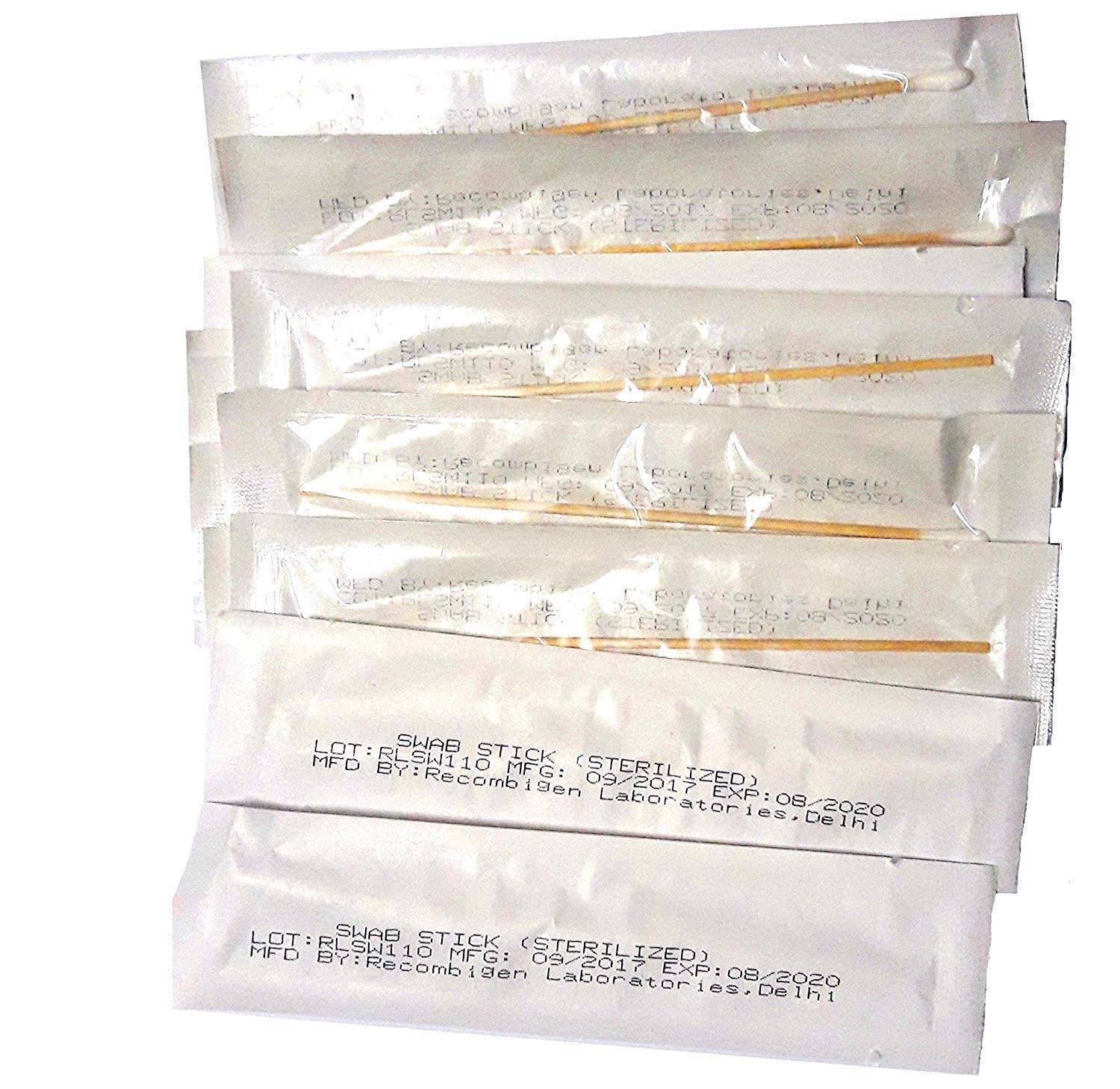 Medical Grade Wooden Cotton Swabs, Non-Sterilized, Natural Wood Sticks (Pack of 500)