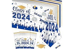 Graduation Decorations Class of 2024 Tablecloth