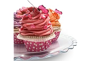 ums Glass Cake Platter, Petite Patisserie Clear Serving Tray