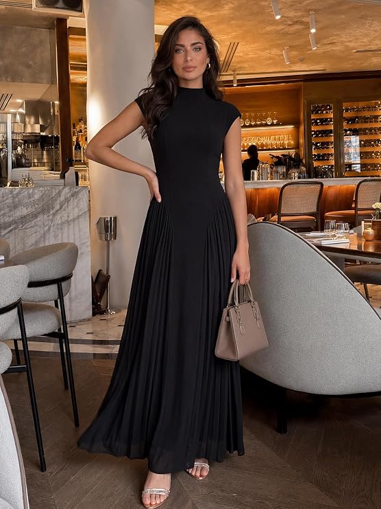 Floral Summer Maxi Long Garden Formal Wedding Guest Dress for Women Elegant