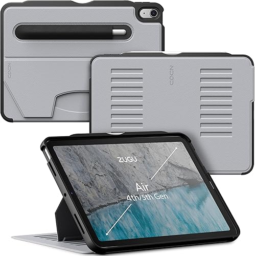 ZUGU CASE Funda protectora para iPad Air Gen 4 y 5 de 10.9 pulgadas (20202022) - Funda protectora, ultrafina, magnética, función de