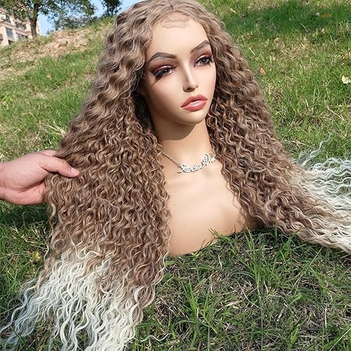 Miniatura 9 de Civrie Pelucas largas y rectas para mujeres negras, pelucas Yaki negras, pelucas de pelo lacio Yaki, pelucas sintéticas de parte media, pelucas afro