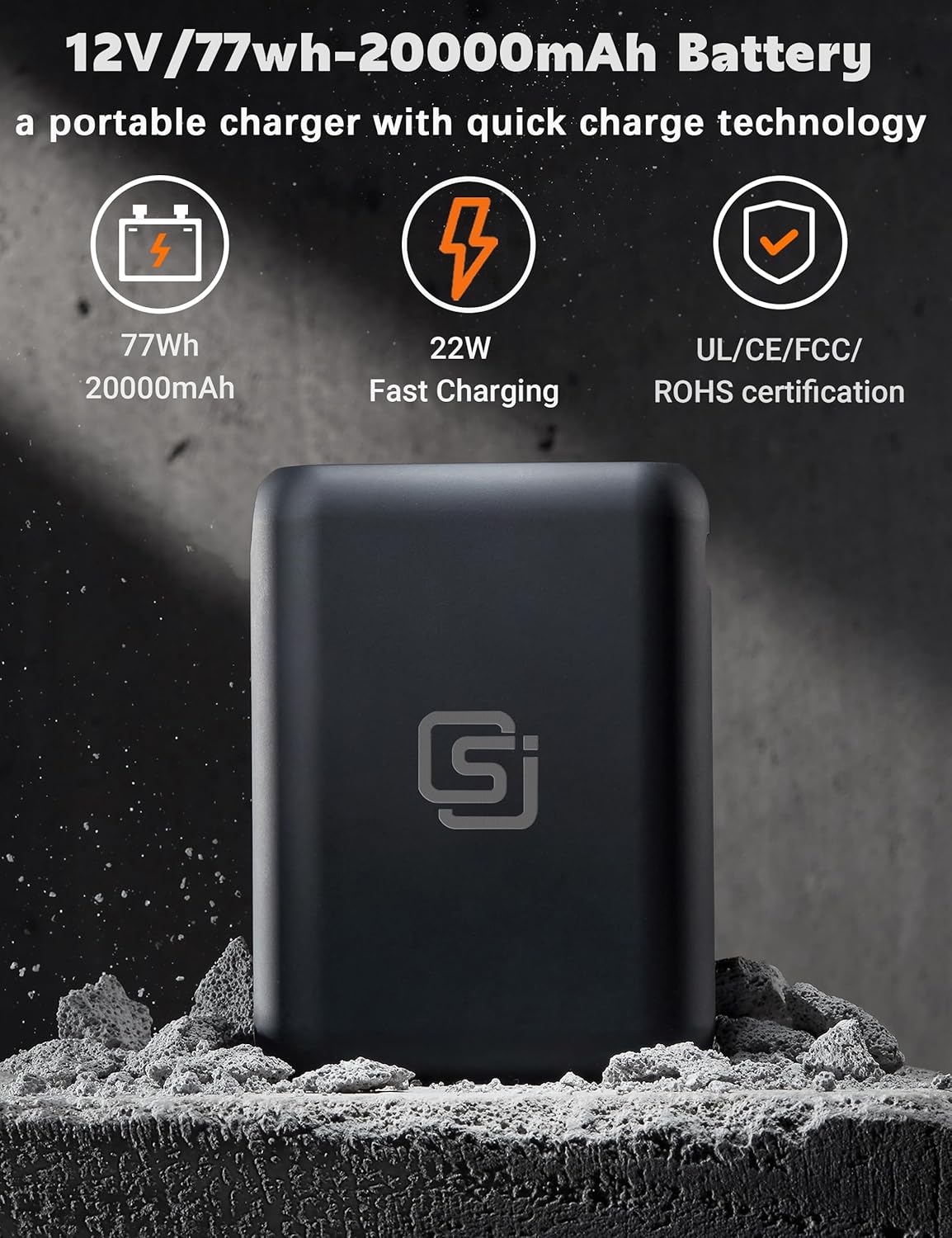 Heated Jacket for Men with 12V/20000mAh Battery Pack, Men's Winter Jackets Soft Shell Electric Heated Coat - Image 4