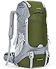 [HOMIEE] リュック 登山 50L アウトドア バッグ バックパック ザック 大容量 防水 ハイドレーション レインカバー付き 多機能 超軽量 収納性 登山用リュックサック ハイキング アウトドア 防災 キャンプ 旅行 花見 遠足 父の日 (グレーグリーン)