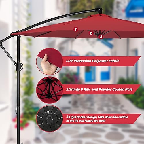 Miniatura 9 de HealSmart Juego de 4 placas cuadradas para sombrilla de patio con bloqueo en U para relleno de agua o arena, 4 piezas, capacidad de 176 libras,