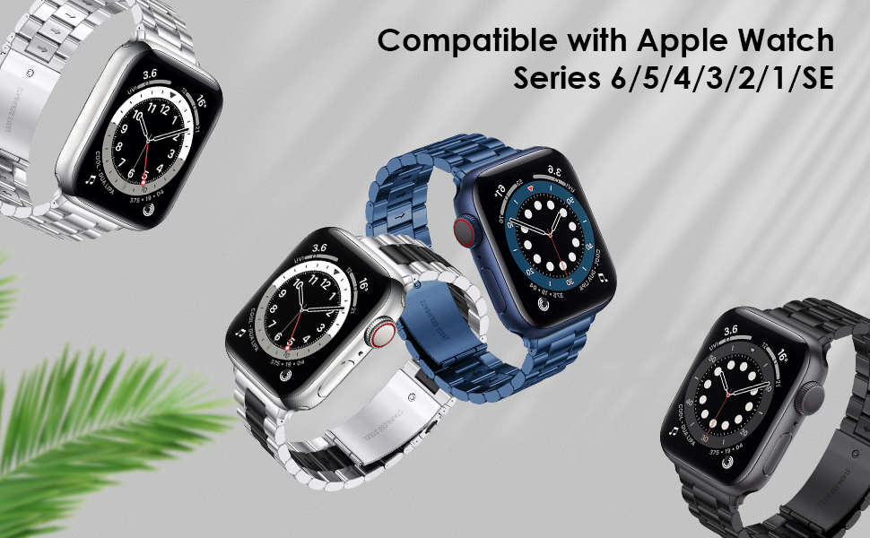 Amazon.co.jp: Apple Watch バンド 8 ステンレスアップル