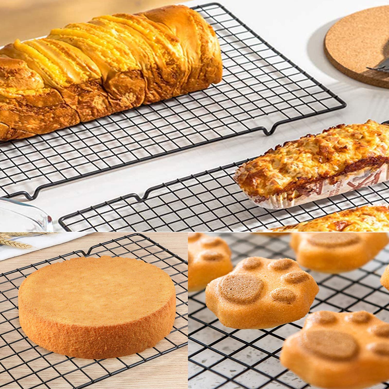 Griglia Di Raffreddamento Per Torte Wilton GLIGLIA RAFFREDDATORTE 3 Ripiani GLIGLIA RAFFREDDATORTE 3 Ripiani, Acciaio, Argento Facile Riporre