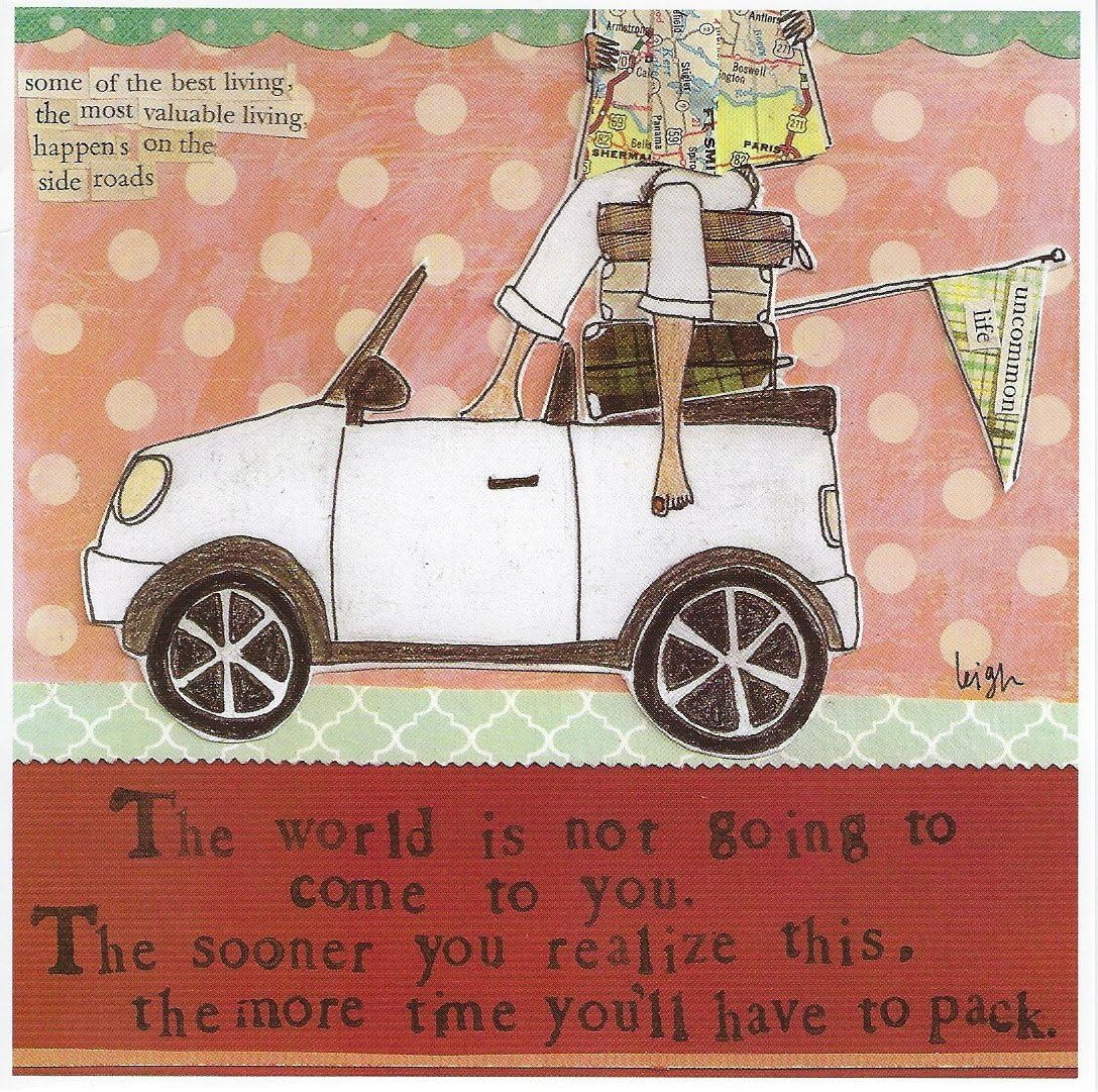 Curly Girl - Greeting Card - The world is not going to come to you...