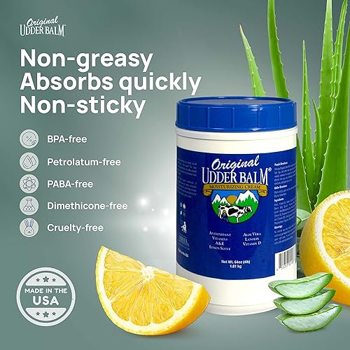 Miniatura 6 de Original Udder Balm Hidratante Recarga Bañera 64 oz, aroma a limón