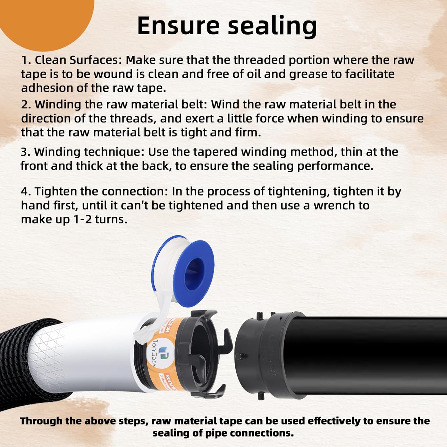 TonGass (2 x Combo Pack, Black) RV Sewer Pipe Adapter, 3" Rotating Rigid Bayonet Adapter with Male Thread & Hooks, Termination Fitting with 3" Bayonet & Hub, RV Sewer Hose Connector for Waste Disposal