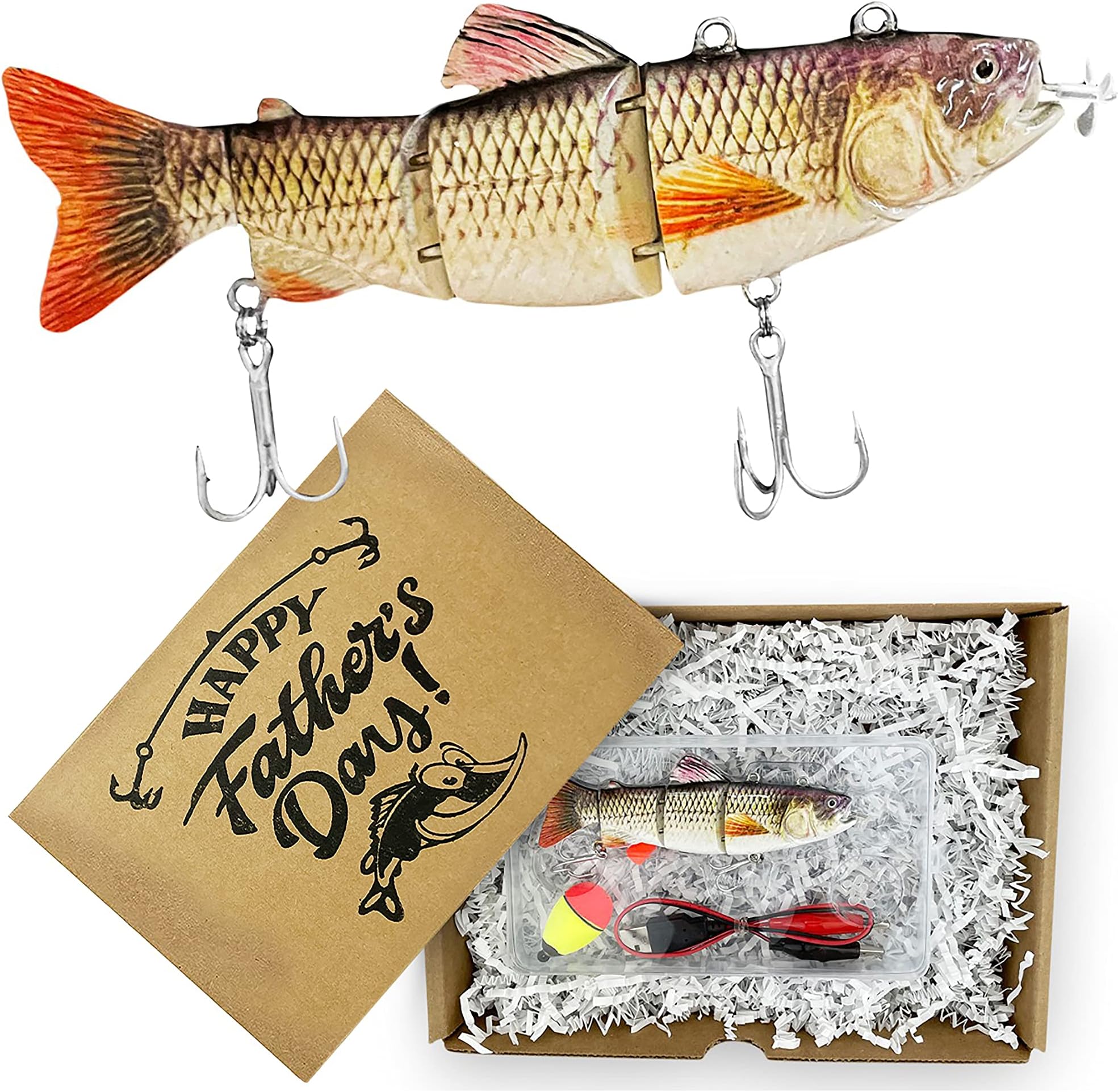 UFISH Fishing Gift for Man, Robotic Fishing Lure, Personalized Fishing Gift for Men Dad Husband Boyfriend, Perfect Fathers Day Present.