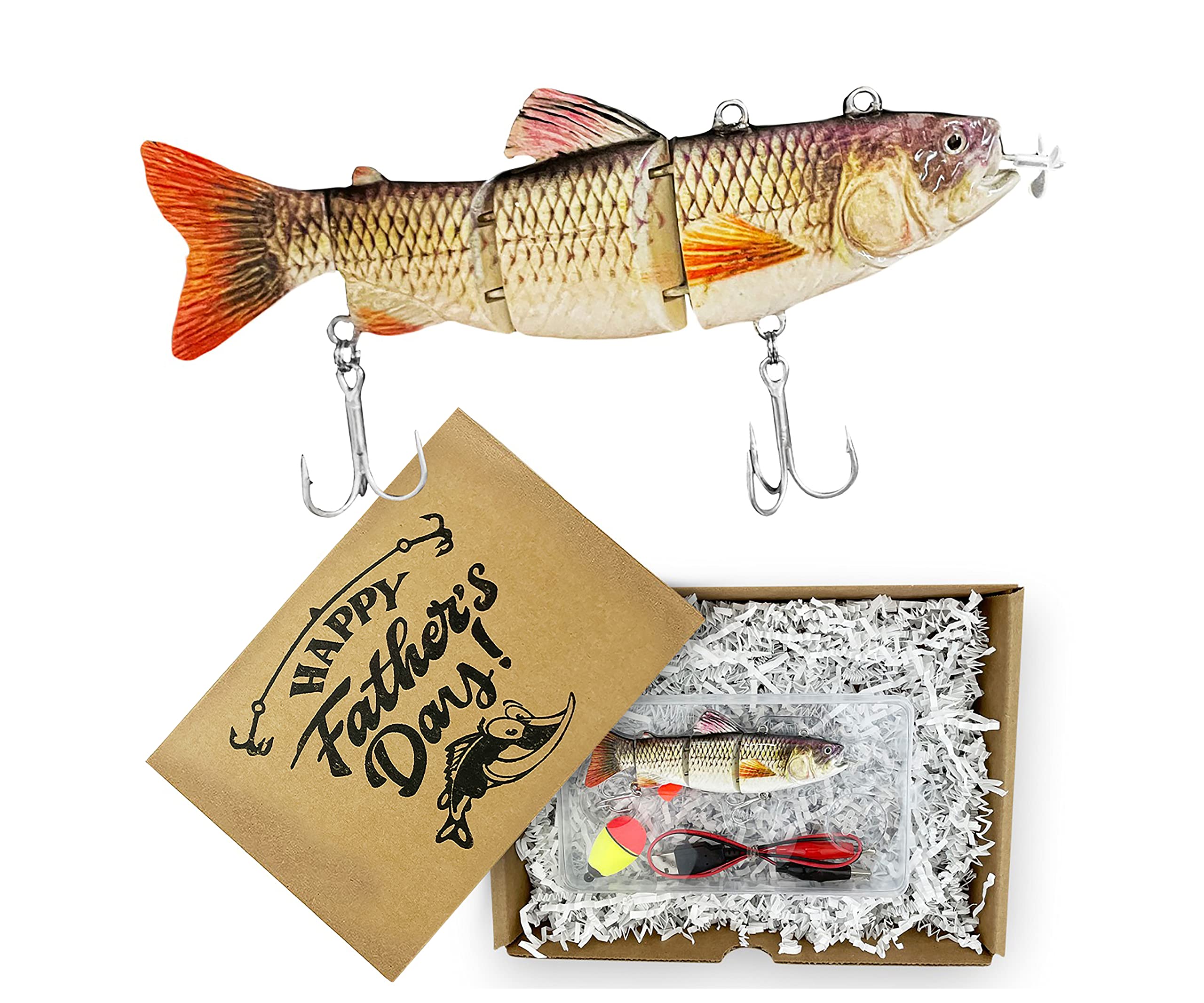 UFISH Fishing Gift for Man, Robotic Fishing Lure, Personalized Fishing Gift for Men Dad Husband Boyfriend, Perfect Fathers Day Present.