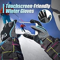 Vista 5 de HANDLANDY Winter Work Gloves, 3M Thinsulate Waterproof Insulated Glove for Men Women