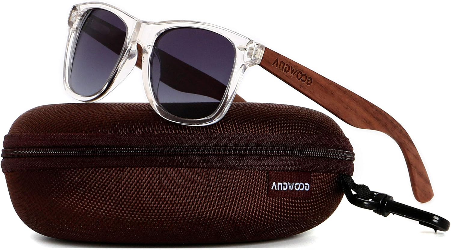 ANDWOOD Wood Sunglasses Polarized for Men Women Uv Protection Wooden Bamboo Frame Mirrored Sun Glasses - Image 3