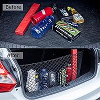 Vista 4 de Amiss Red de carga elástica, accesorios exteriores de automóvil, red de almacenamiento elástica ajustable con gancho para SUV, automóviles