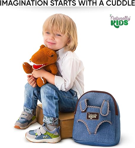 Miniatura 6 de Naturally KIDS - Juguetes de dinosaurio para niños de 2 a 5 años, regalo de cumpleaños, mochila de dinosaurio para niños pequeños