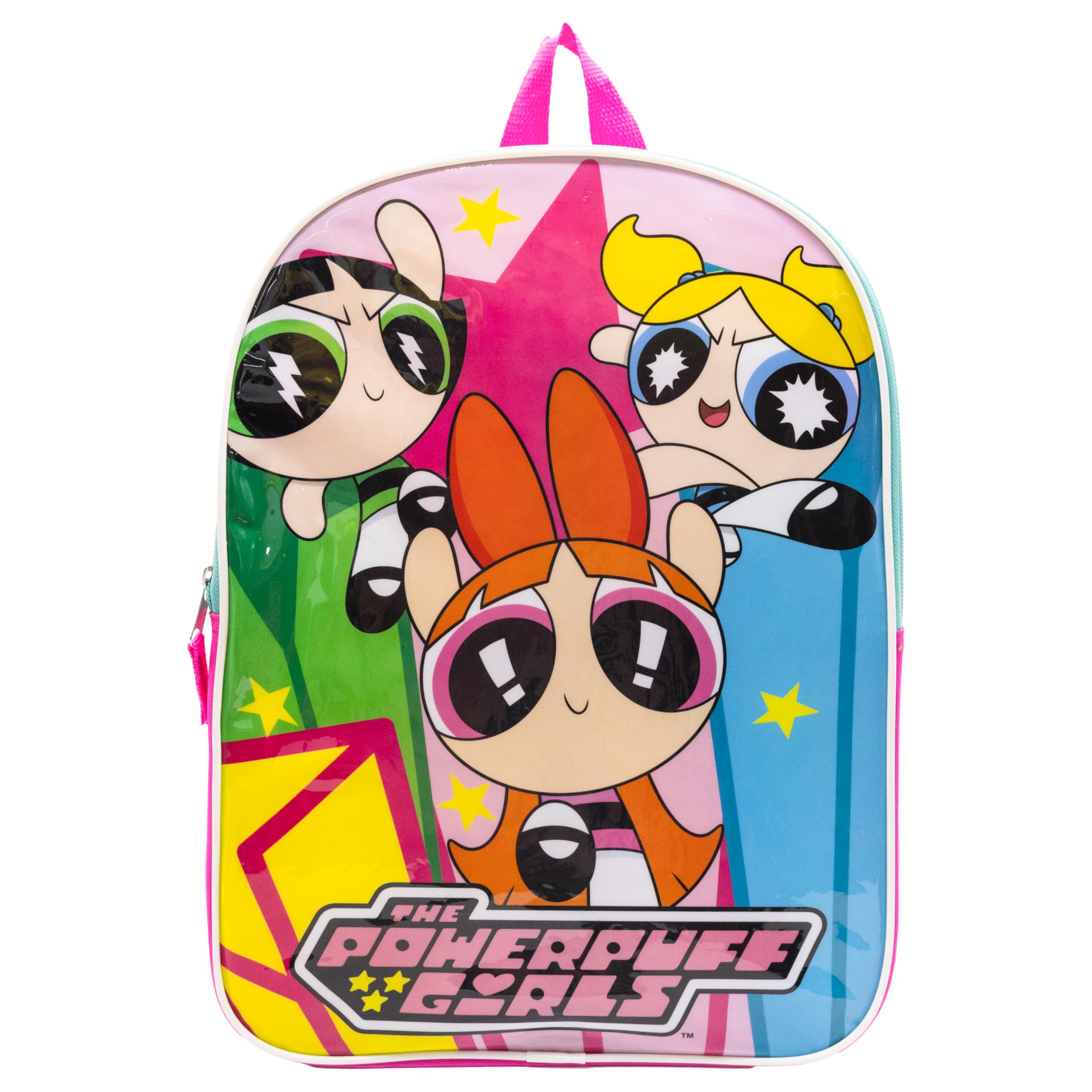 Fast Forward Powerpuff Girls Toddler Girl Backpack for Kids - Toddler Back Pack with Padded Straps - Little Kids Backpack - Comfy Preschool Bagpack -