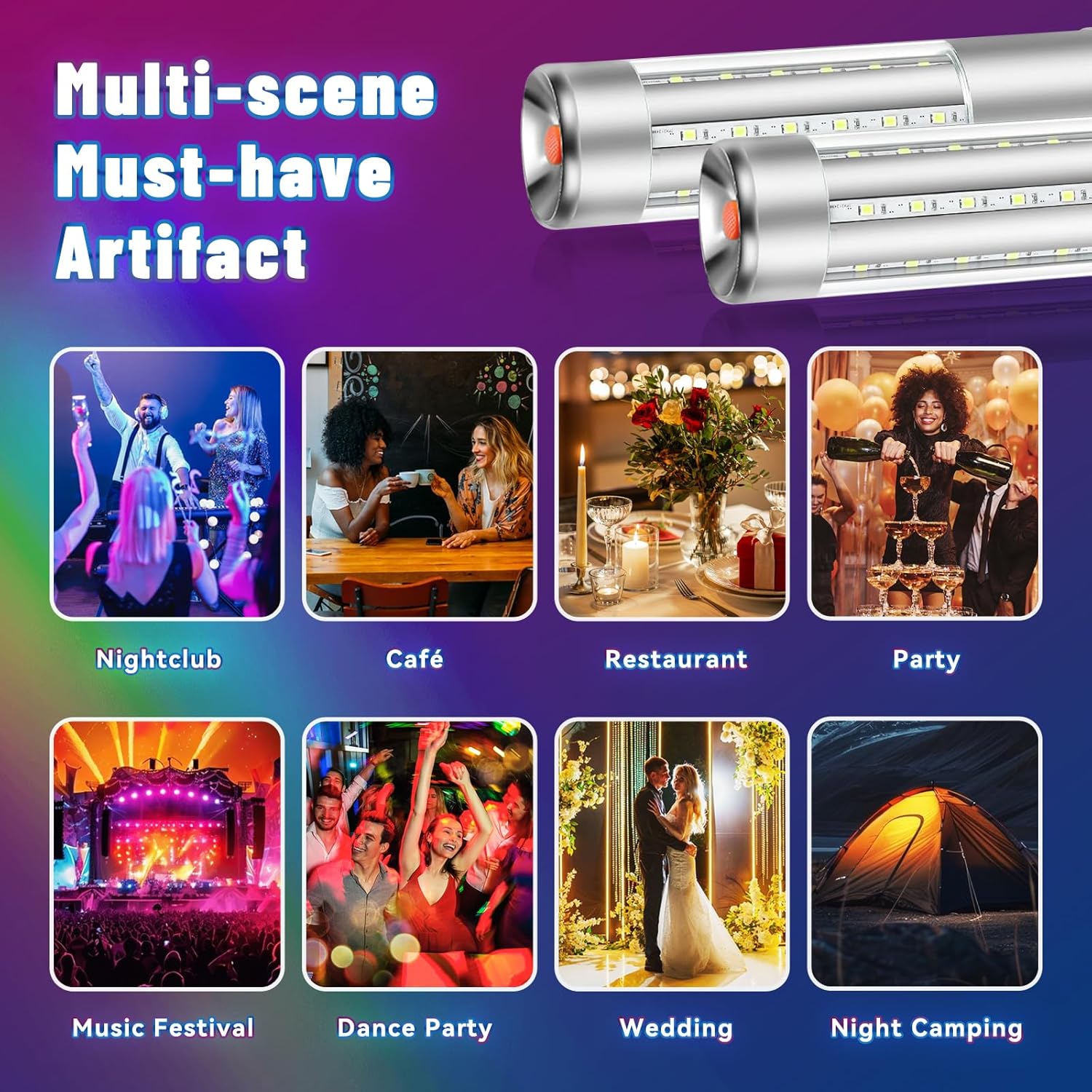 Bottle Service Lights 2 Pcs Bottle Girl Lights Rechargeable Bottle Sparklers for Bar Club Concert Birthday Wedding Party