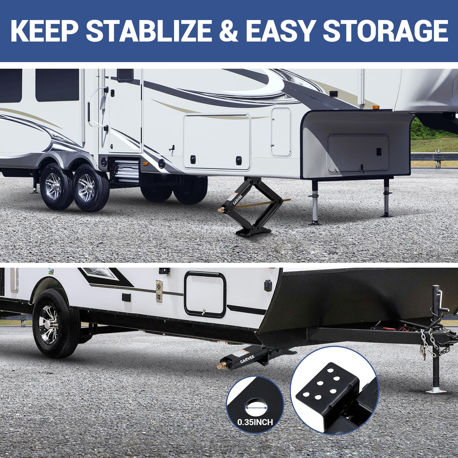 Scissor Jack - 24-inch, 5000lb, Q235, Suit for Vehicle
