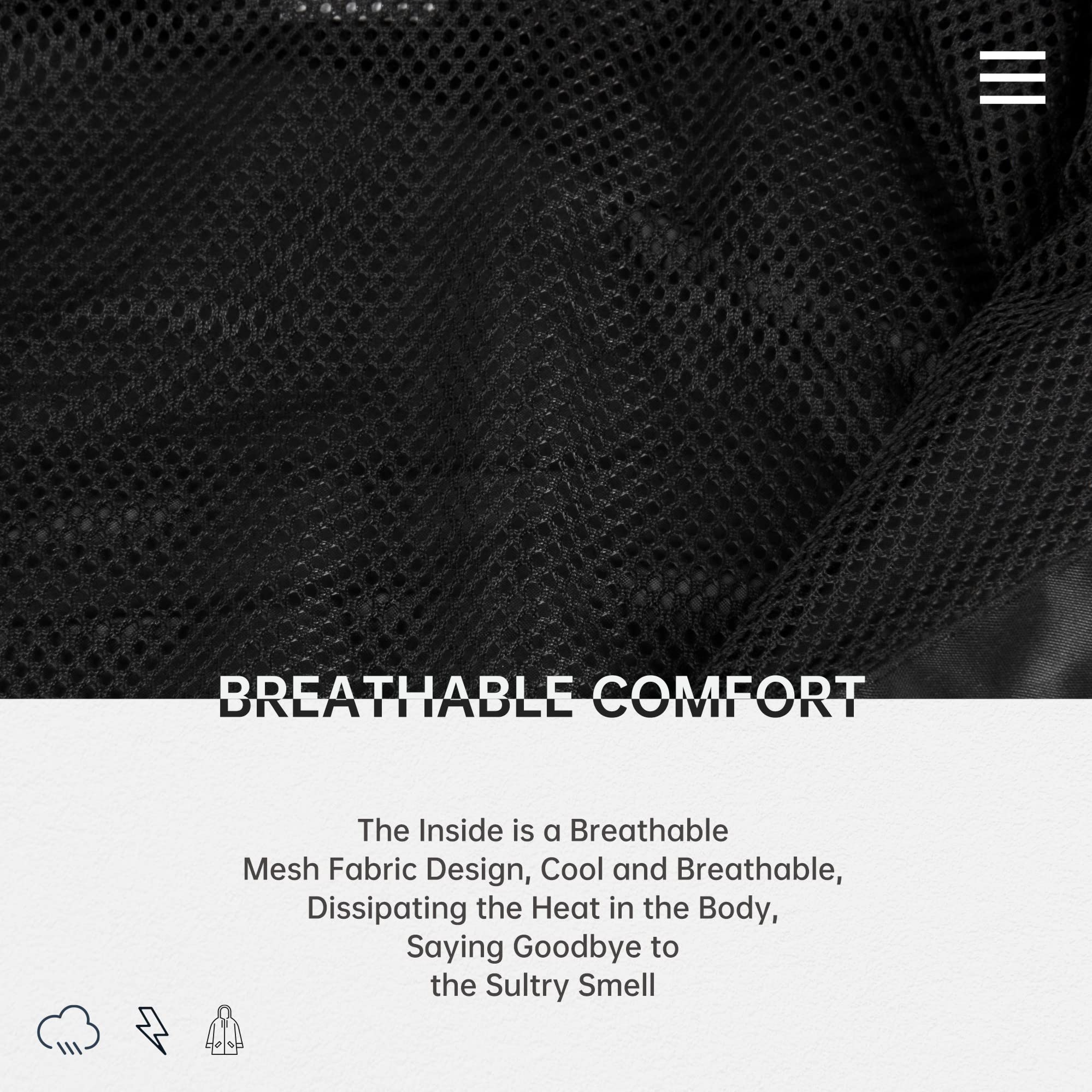 Combinaison de Pluie Imperméable pour Homme Avec Capuche et Pantalon de Cyclisme Avec Bande Réfléchissante Sûre
