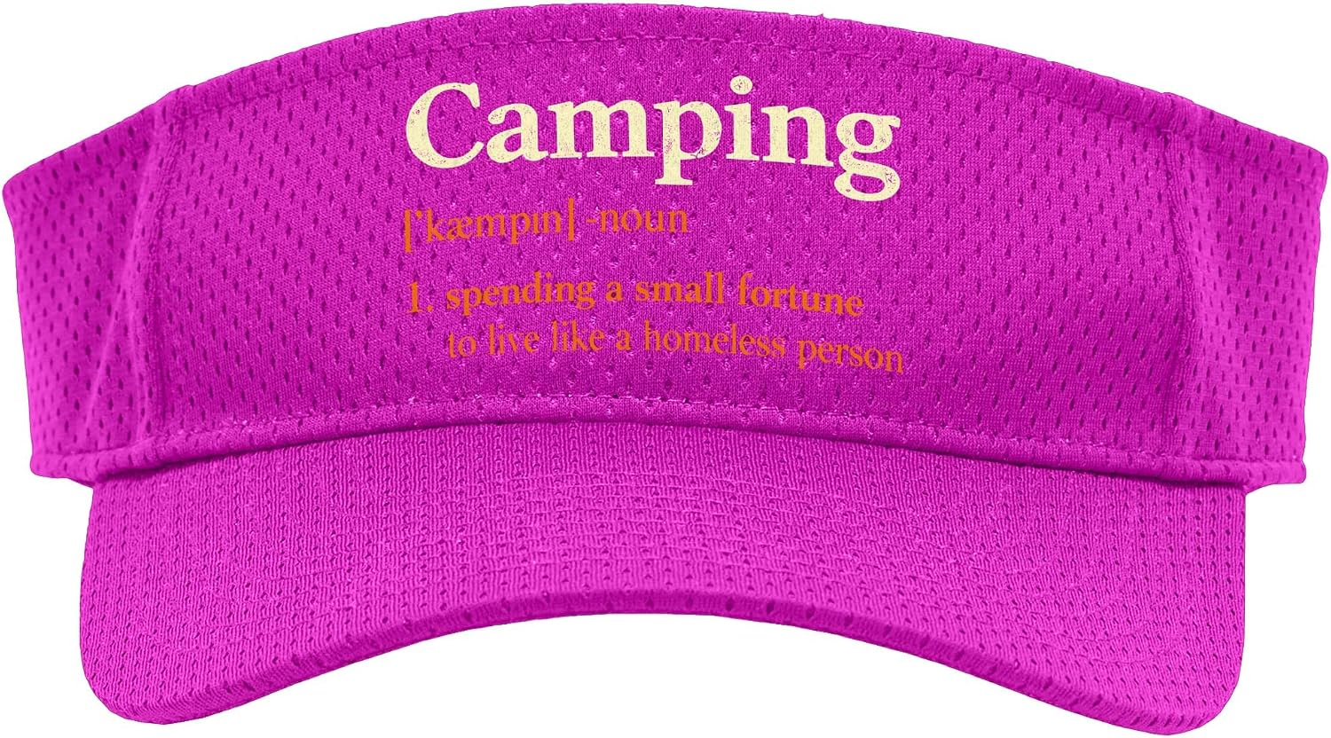 Funny Camping Definition Shirts Camper Camplife Sport Sun Visor