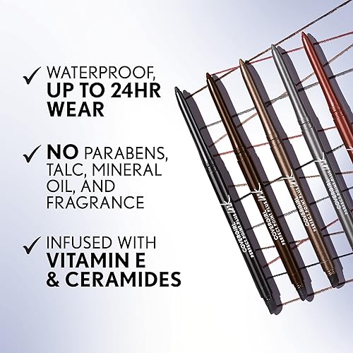 Miniatura 5 de COVERGIRL Perfect Point Plus Ink Gel Eye Pencil, pigmentado, de larga duración, fórmula vegana, deslumbrante borgoña 295, 0.01 onzas