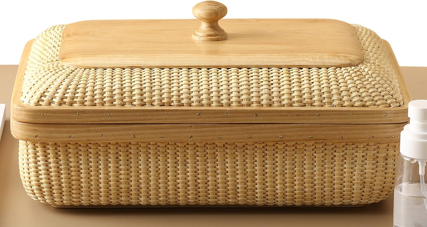 美品】2WAY キャスター付3段ラタンチェスト 昭和レトロ 箪笥 籐家具 籐