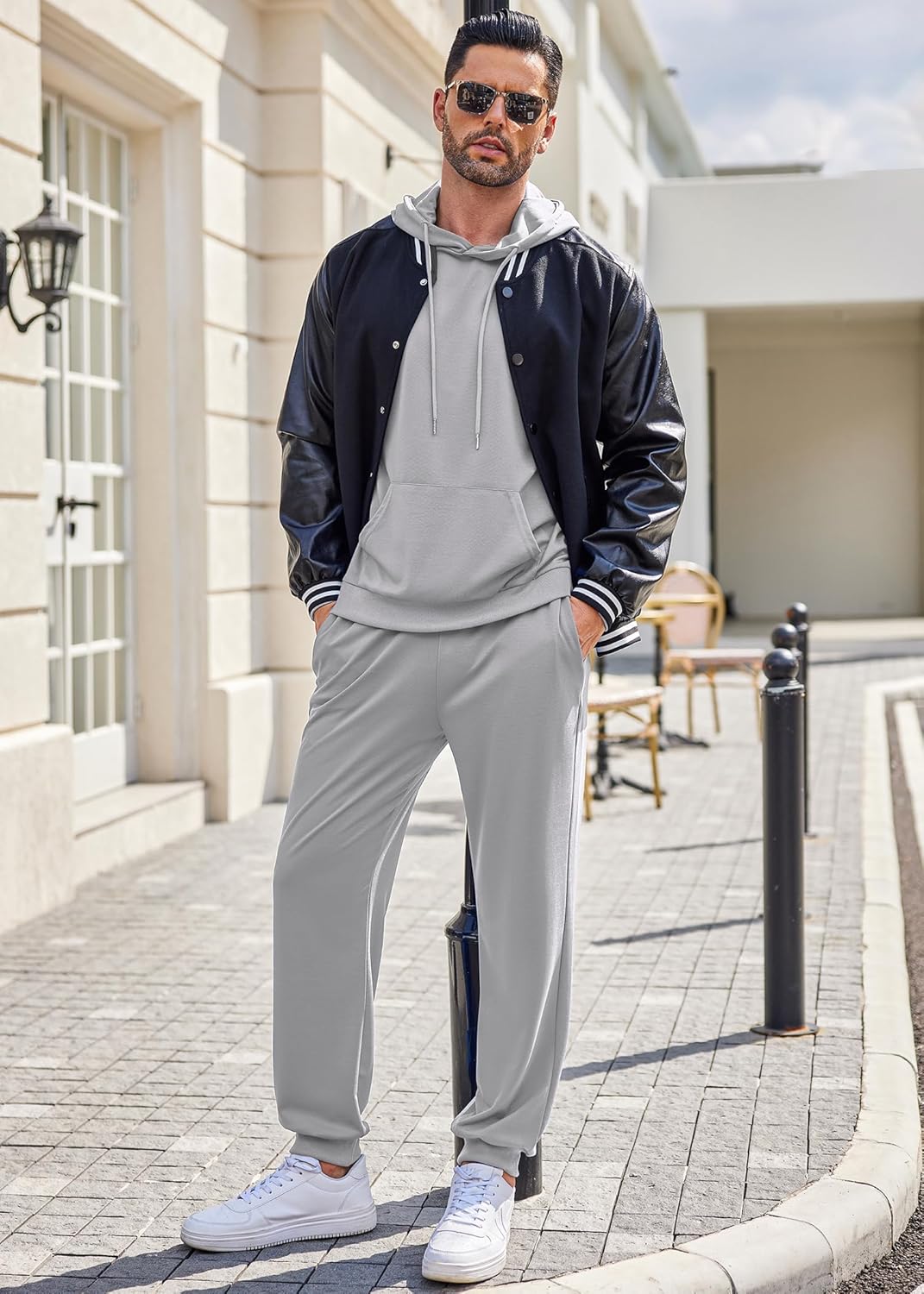 COOFANDY Sweatsuits for Men 2 Piece Tracksuit Casual Athletic Jogging Suit Hooded Set - Image 3