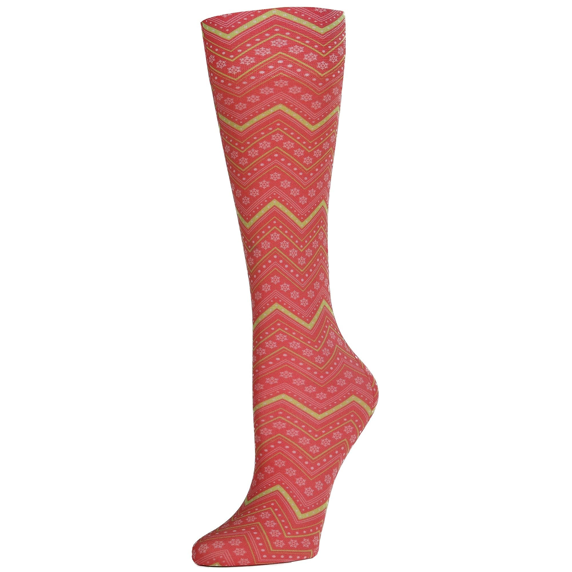 Celeste Stein Therapeutic Graduated Women Compression Socks, Diabetic Socks For Womens, 8-15 mmHg For Regular Calf